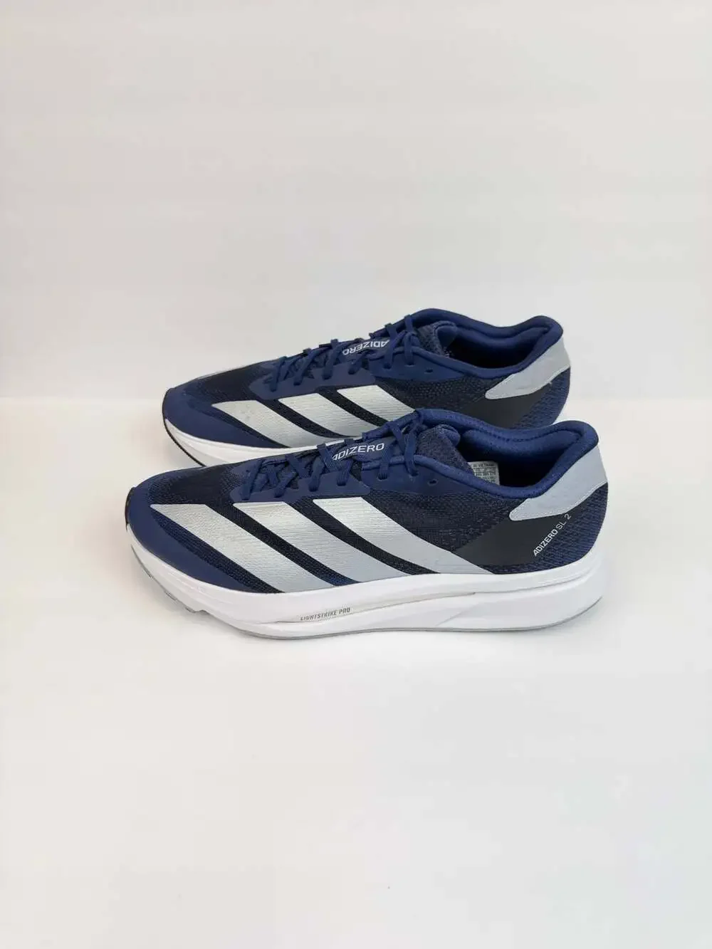 Adidas Adizero SL 2 Running Shoes - Dark Blue Silver Metallic Size 10.5